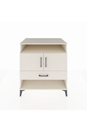 Kronos Şifonyer 3 Raflı Tek Çekmeceli 2 Kapaklı 88x59x96 Aytaşı-Aytaşı