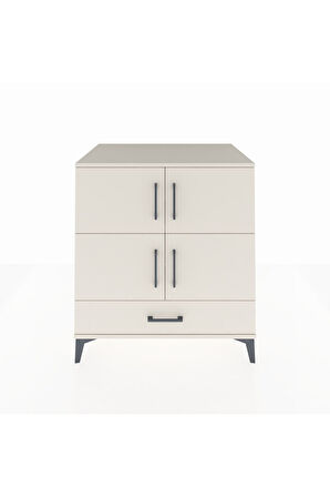 Kronos Şifonyer 4 Raflı Tek Çekmeceli 4 Kapaklı 88x59x96 Aytaşı-Aytaşı