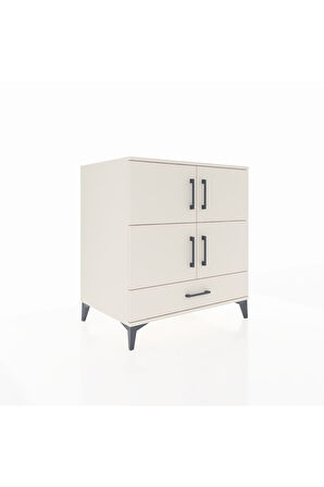 Kronos Şifonyer 4 Raflı Tek Çekmeceli 4 Kapaklı 88x59x96 Aytaşı-Aytaşı