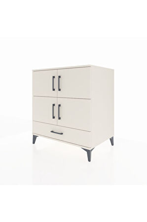 Kronos Şifonyer 4 Raflı Tek Çekmeceli 4 Kapaklı 88x59x96 Aytaşı-Aytaşı