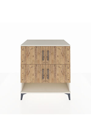 Kronos Şifonyer 4 Raflı 4 Kapaklı 88x59x96 Aytaşı-Çam