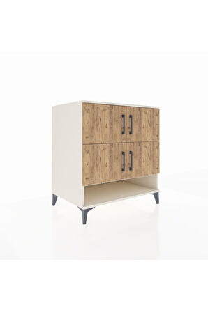 Kronos Şifonyer 4 Raflı 4 Kapaklı 88x59x96 Aytaşı-Çam