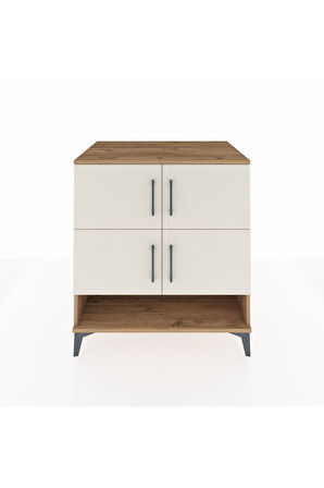 Kronos Şifonyer 4 Raflı 4 Kapaklı 88x59x96 Çam-Aytaşı