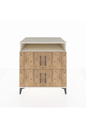 Kronos Şifonyer 4 Raflı 4 Kapaklı 88x59x96 Aytaşı-Çam