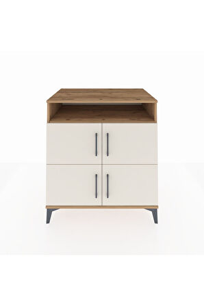 Kronos Şifonyer 4 Raflı 4 Kapaklı 88x59x96 Çam-Aytaşı