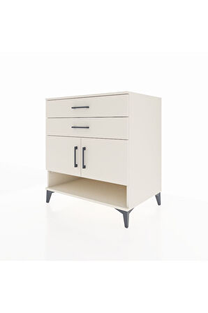 Kronos Şifonyer 2 Raflı 2 Çekmeceli 2 Kapaklı 88x59x96 Aytaşı-Aytaşı
