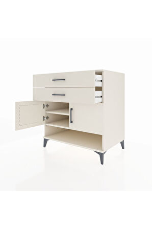 Kronos Şifonyer 2 Raflı 2 Çekmeceli 2 Kapaklı 88x59x96 Aytaşı-Aytaşı