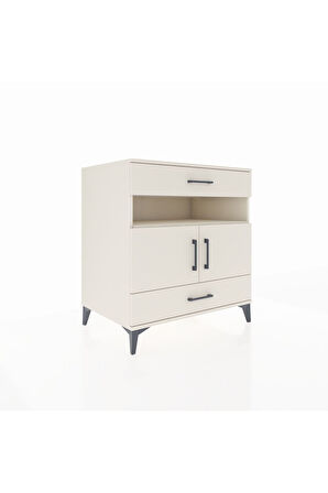 Kronos Şifonyer 2 Raflı 2 Çekmeceli 2 Kapaklı 88x59x96 Aytaşı-Aytaşı