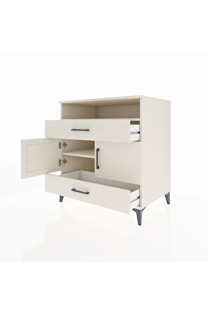 Kronos Şifonyer 2 Raflı 2 Çekmeceli 2 Kapaklı 88x59x96 Aytaşı-Aytaşı
