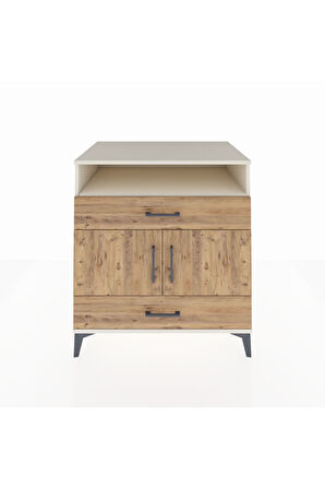 Kronos Şifonyer 2 Raflı 2 Çekmeceli 2 Kapaklı 88x59x96 Aytaşı-Çam