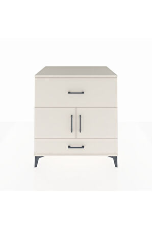 Kronos Şifonyer Tek Raflı 2 Çekmeceli 2 Kapaklı 88x59x96 Aytaşı-Aytaşı