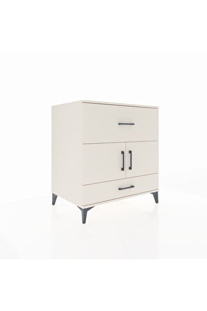 Kronos Şifonyer Tek Raflı 2 Çekmeceli 2 Kapaklı 88x59x96 Aytaşı-Aytaşı