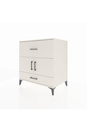 Kronos Şifonyer Tek Raflı 2 Çekmeceli 2 Kapaklı 88x59x96 Aytaşı-Aytaşı