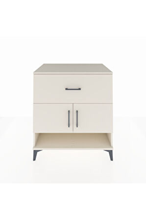 Kronos Şifonyer 2 Raflı Tek Çekmeceli 2 Kapaklı 88x59x96 Aytaşı-Aytaşı