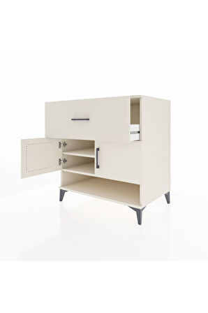 Kronos Şifonyer 2 Raflı Tek Çekmeceli 2 Kapaklı 88x59x96 Aytaşı-Aytaşı