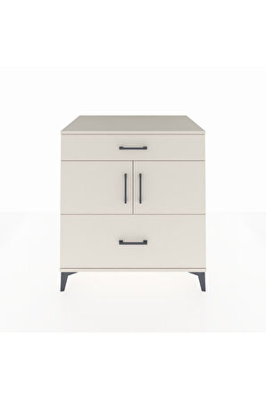 Kronos Şifonyer 2 Raflı 2 Çekmeceli 2 Kapaklı 88x59x96 Aytaşı-Aytaşı