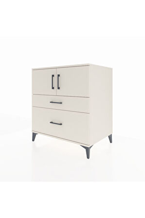 Kronos Şifonyer 2 Raflı 2 Çekmeceli 2 Kapaklı 88x59x96 Aytaşı-Aytaşı