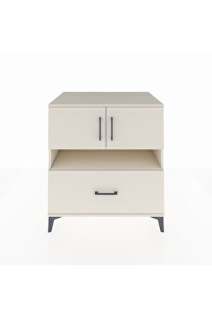 Kronos Şifonyer 3 Raflı Tek Çekmeceli 2 Kapaklı 88x59x96 Aytaşı-Aytaşı