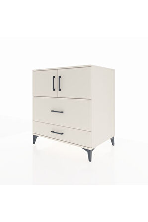 Kronos Şifonyer 2 Raflı 2 Çekmeceli 2 Kapaklı 88x59x96 Aytaşı-Aytaşı