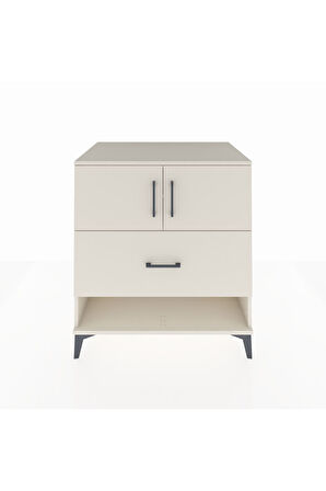 Kronos Şifonyer 2 Raflı Tek Çekmeceli 2 Kapaklı 88x59x96 Aytaşı-Aytaşı