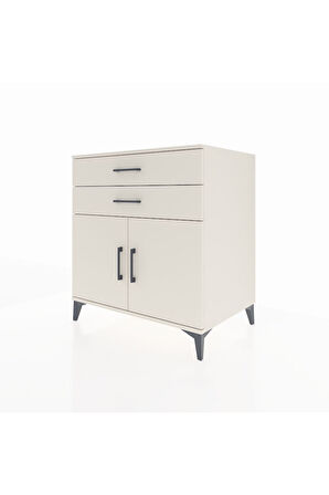 Kronos Şifonyer Tek Raflı 2 Çekmeceli 2 Kapaklı 88x59x96 Aytaşı-Aytaşı
