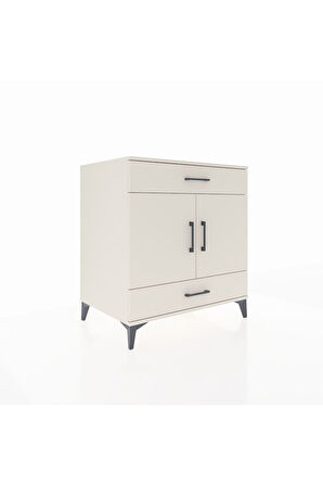 Kronos Şifonyer 2 Raflı 2 Çekmeceli 2 Kapaklı 88x59x96 Aytaşı-Aytaşı