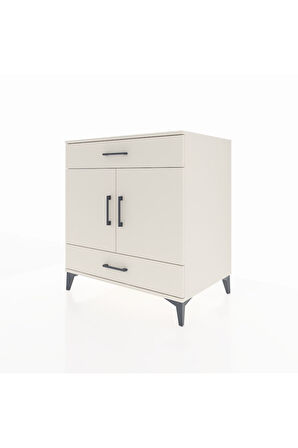 Kronos Şifonyer 2 Raflı 2 Çekmeceli 2 Kapaklı 88x59x96 Aytaşı-Aytaşı