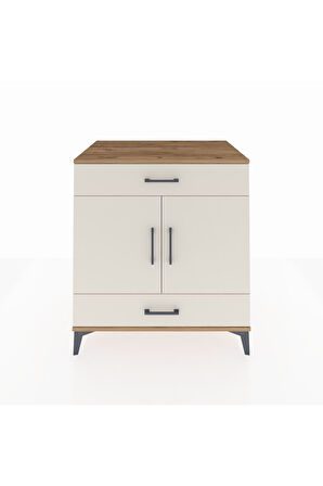 Kronos Şifonyer 2 Raflı 2 Çekmeceli 2 Kapaklı 88x59x96 Çam-Aytaşı