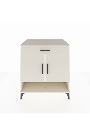 Kronos Şifonyer 2 Raflı Tek Çekmeceli 2 Kapaklı 88x59x96 Aytaşı-Aytaşı