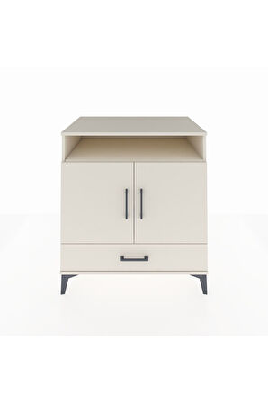 Kronos Şifonyer 3 Raflı Tek Çekmeceli 2 Kapaklı 88x59x96 Aytaşı-Aytaşı