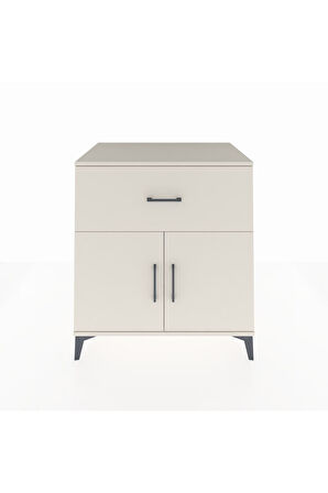 Kronos Şifonyer Tek Raflı Tek Çekmeceli 2 Kapaklı 88x59x96 Aytaşı-Aytaşı