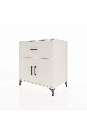 Kronos Şifonyer Tek Raflı Tek Çekmeceli 2 Kapaklı 88x59x96 Aytaşı-Aytaşı