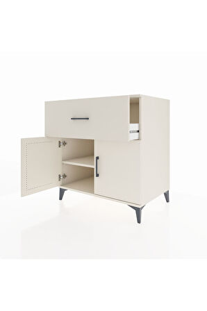 Kronos Şifonyer Tek Raflı Tek Çekmeceli 2 Kapaklı 88x59x96 Aytaşı-Aytaşı