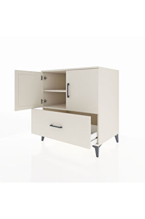 Kronos Şifonyer 2 Raflı Tek Çekmeceli 2 Kapaklı 88x59x96 Aytaşı-Aytaşı