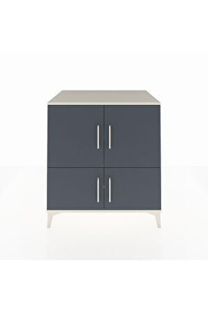 Kronos Şifonyer 3 Raflı 4 Kapaklı 88x59x96 Aytaşı-Antrasit