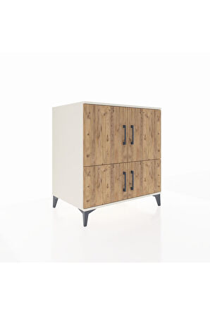 Kronos Şifonyer 3 Raflı 4 Kapaklı 88x59x96 Aytaşı-Çam