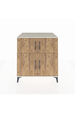 Kronos Şifonyer 3 Raflı 4 Kapaklı 88x59x96 Aytaşı-Çam