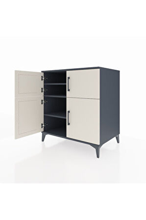 Kronos Şifonyer 3 Raflı 4 Kapaklı 88x59x96 Antrasit-Aytaşı