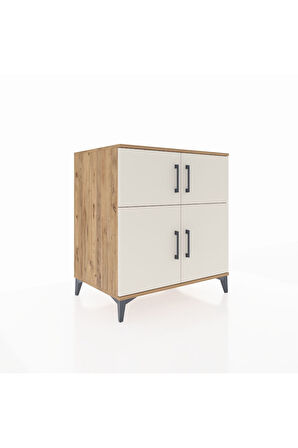 Kronos Şifonyer 3 Raflı 4 Kapaklı 88x59x96 Çam-Aytaşı