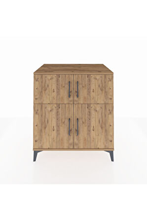 Kronos Şifonyer 3 Raflı 4 Kapaklı 88x59x96 Çam-Çam