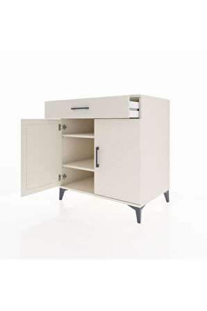 Kronos Şifonyer 2 Raflı Tek Çekmeceli 2 Kapaklı 88x59x96 Aytaşı-Aytaşı