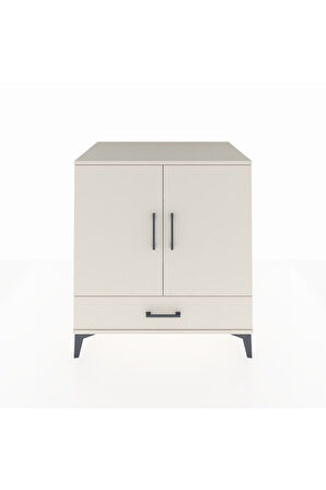 Kronos Şifonyer 3 Raflı Tek Çekmeceli 2 Kapaklı 88x59x96 Aytaşı-Aytaşı