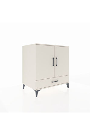 Kronos Şifonyer 3 Raflı Tek Çekmeceli 2 Kapaklı 88x59x96 Aytaşı-Aytaşı