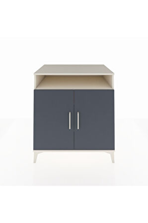 Kronos Şifonyer 3 Raflı 2 Kapaklı 88x59x96 Aytaşı-Antrasit