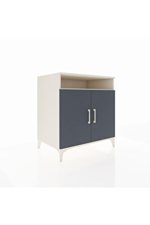 Kronos Şifonyer 3 Raflı 2 Kapaklı 88x59x96 Aytaşı-Antrasit