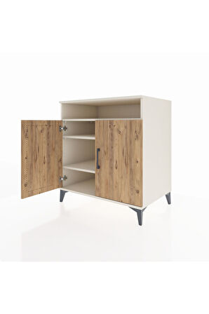 Kronos Şifonyer 3 Raflı 2 Kapaklı 88x59x96 Aytaşı-Çam