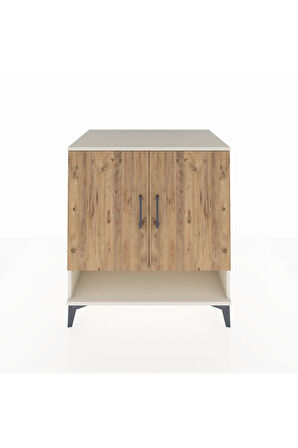 Kronos Şifonyer 3 Raflı 2 Kapaklı 88x59x96 Aytaşı-Çam