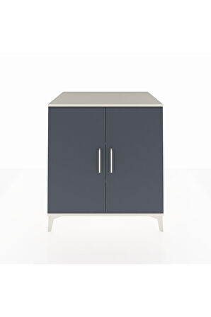 Kronos Şifonyer 2 Raflı 2 Kapaklı 88x59x96 Aytaşı-Antrasit
