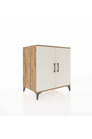 Kronos Şifonyer 2 Raflı 2 Kapaklı 88x59x96 Çam-Aytaşı