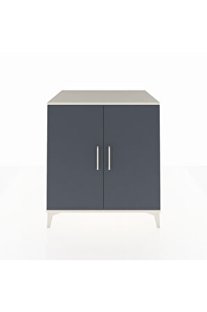 Kronos Şifonyer 2 Kapaklı 88x59x96 Aytaşı-Antrasit